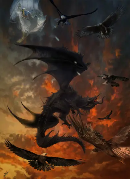 nombres de dragones Tolkien